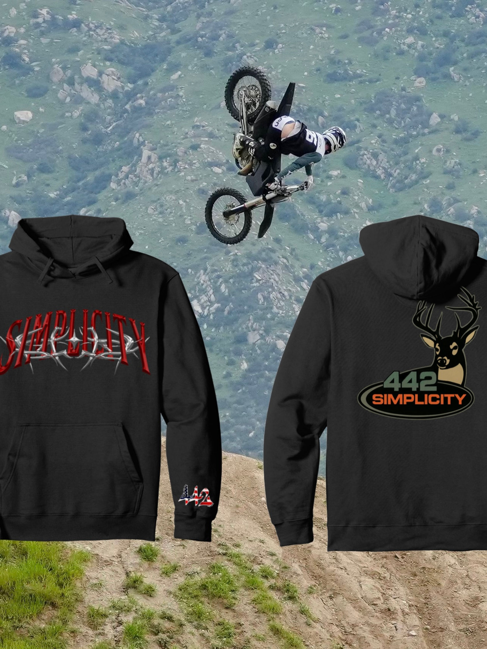 Tribal Simplicity 442 deer hoodie 