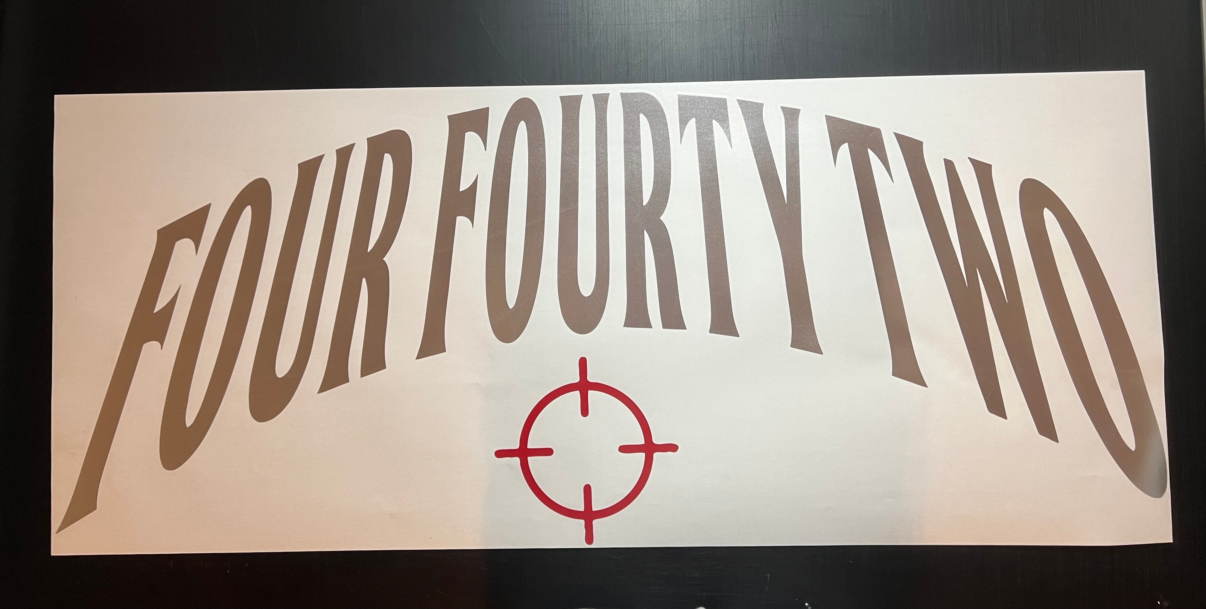FOUR FOURTY TWO Crosshair Rear Banner