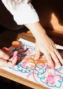 An example of art therapy, a somatic way to process emotions.
