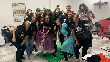 Teatro momento após presentação 