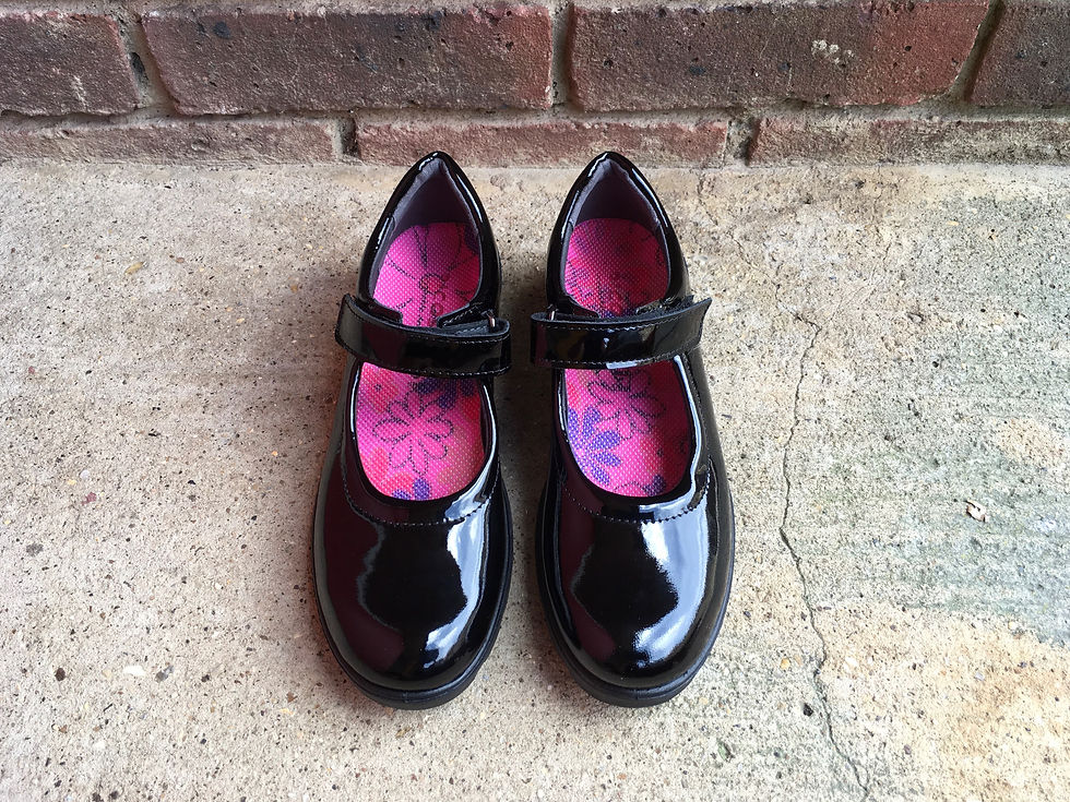 Thumbnail: Ricosta Nora Black Patent School Shoe