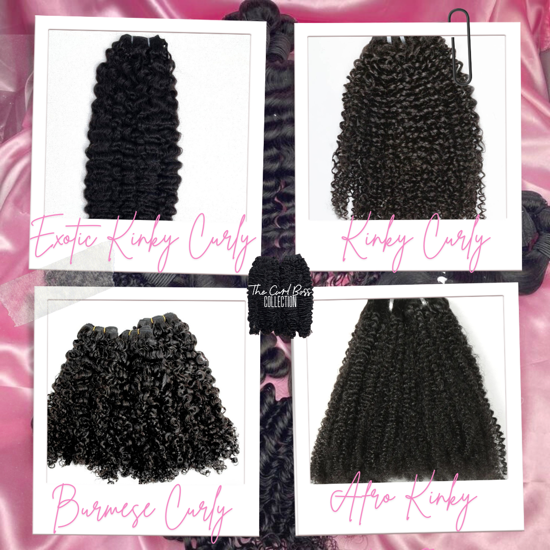 Essential Curly Wefted Human Hair BUNDLES