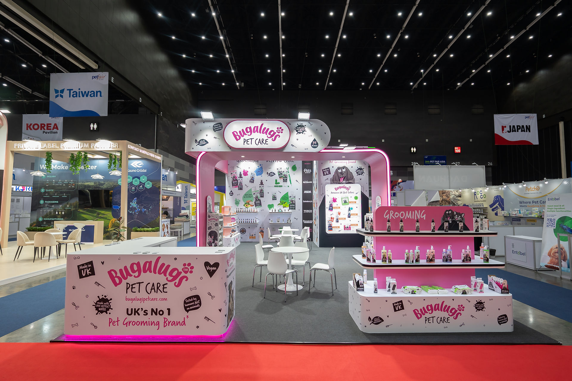 Pet Fair SEA Custom 3D exhibition booth design and fabrication by Cityneon Network, Bangkok exhibition stand builder Thailand