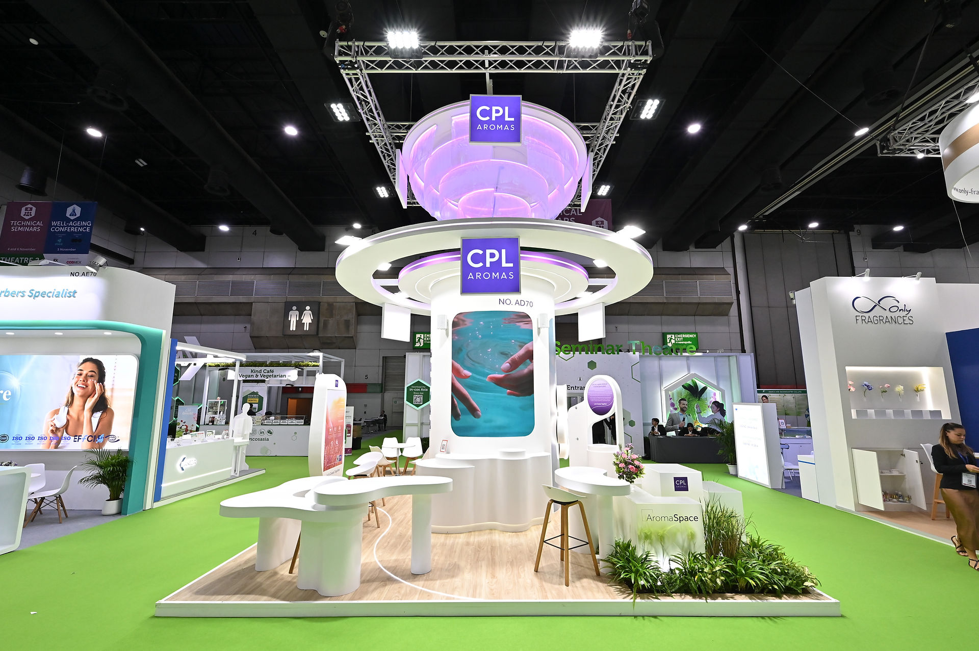 CPL Aromas -- Custom exhibition booth for In-Cosmetics Asia 2026 by Cityneon Network, Official Contractor at BITEC Bangkok