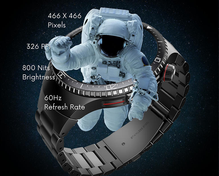 1.43" Amoled Display - Blaktron Zenith Smartwatch