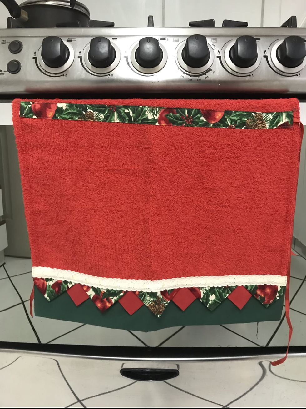 Miniatura: Toalla Navideña roja