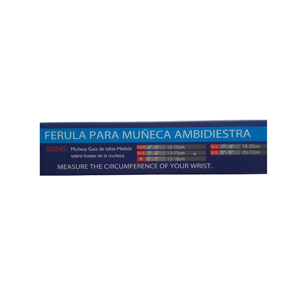 Miniatura: Férula para muñeca ambidiestra