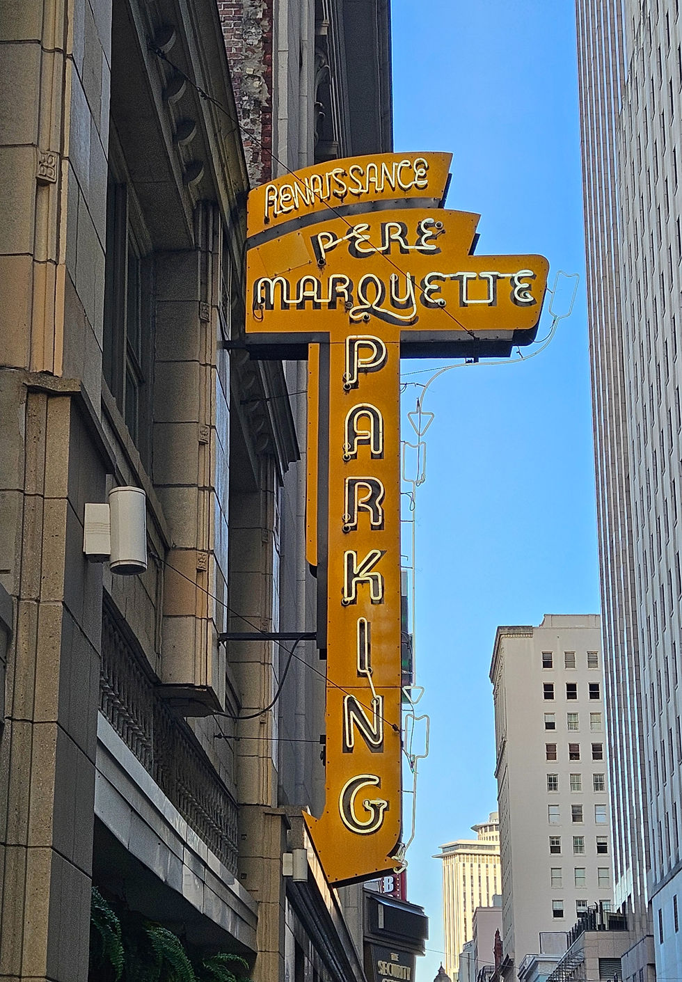 Renaissance Pere Marquette Hotel Parking Sign, New Orleans Louisiana