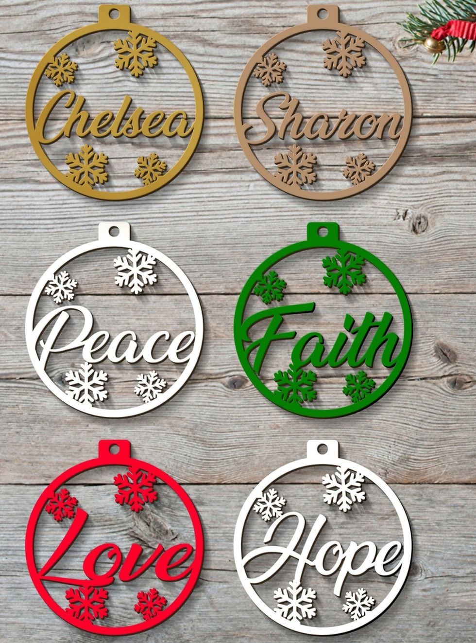 Thumbnail: Personalised Christmas Baubles - 6pcs