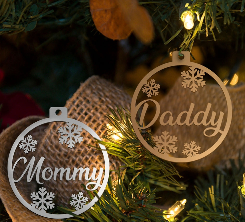 Thumbnail: Personalised Christmas Baubles - 6pcs