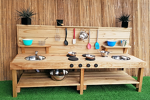 MUD KITCHEN ~ 1.5m Pre-School Size Mud Kitchen (NZ Made)