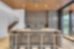 Modern custom kitchen designs with grey cabinets and island