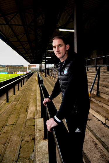 Mark Kerr, Ayr United manager, Business workplace photography at work environment, Scotland