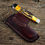 Thumbnail: Horizontal Leather Sheath (Trapper Pocket Knife)
