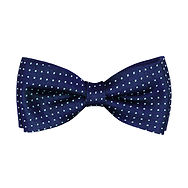 Dark Blue Dots Pajarita