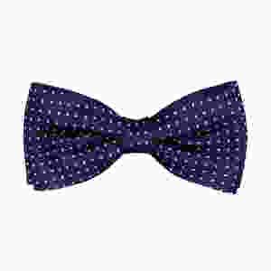 dark blue bow tie