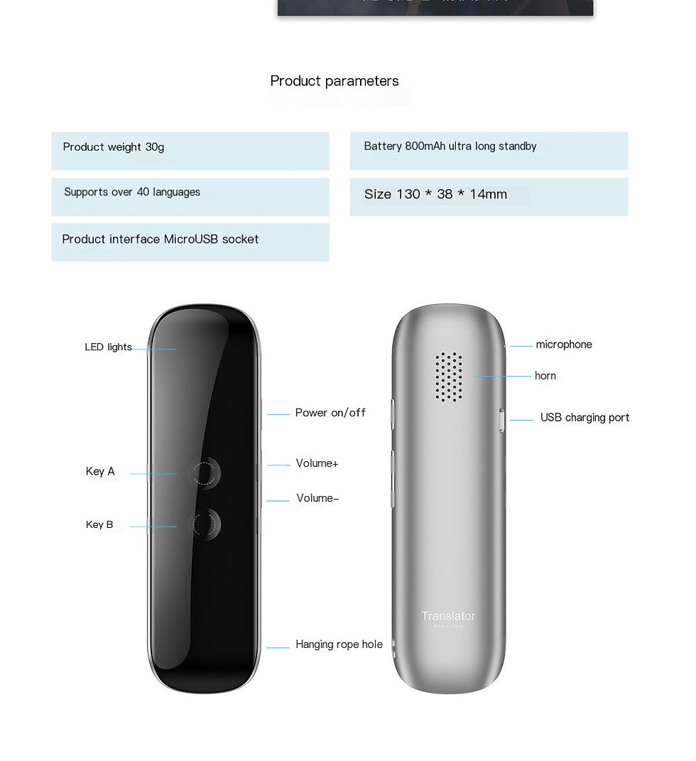 Thumbnail: G6 Smart Bluetooth Translator for Multiple Languages