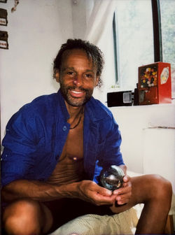 Photo entitled, "Harvey in Parisian Blue Part Two".