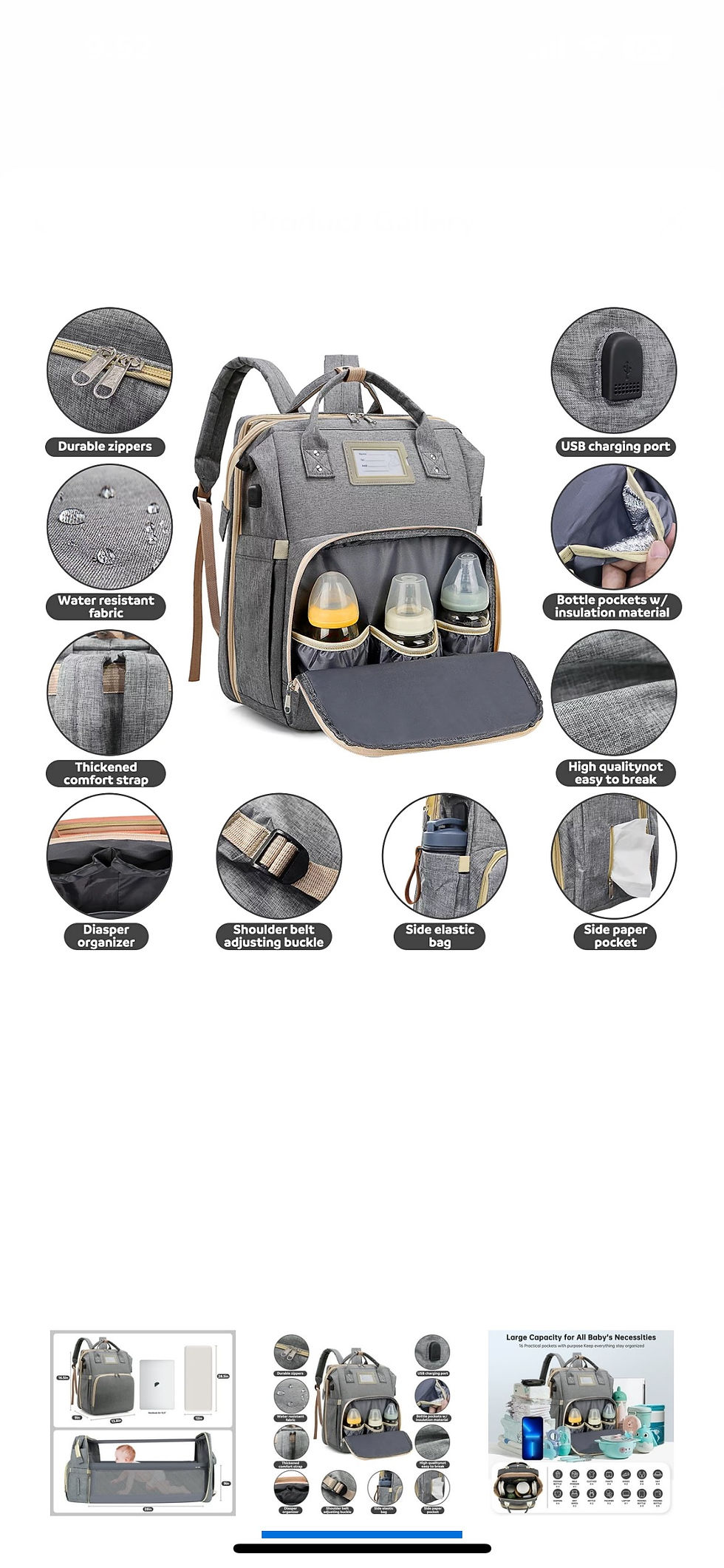 Thumbnail: Diaper Bag Backpack 