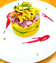 peruvian vegan causa by private chef in your home Louisville Kentucky