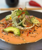 thinly sliced salmon with citrus by private chef in your home Louisville Kentucky