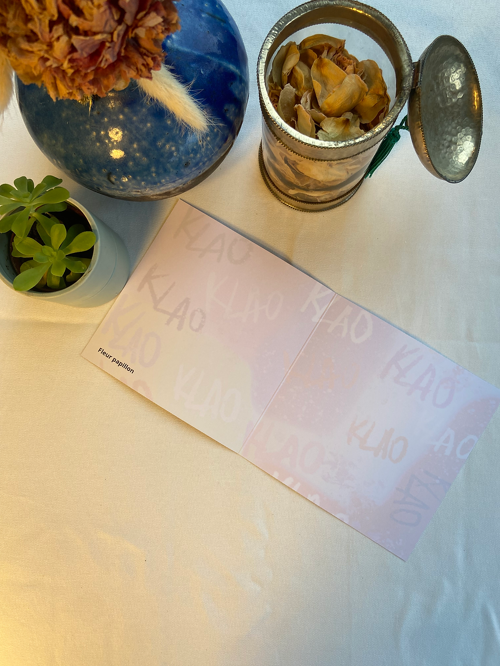 Miniature : Carte - Fleur papillon