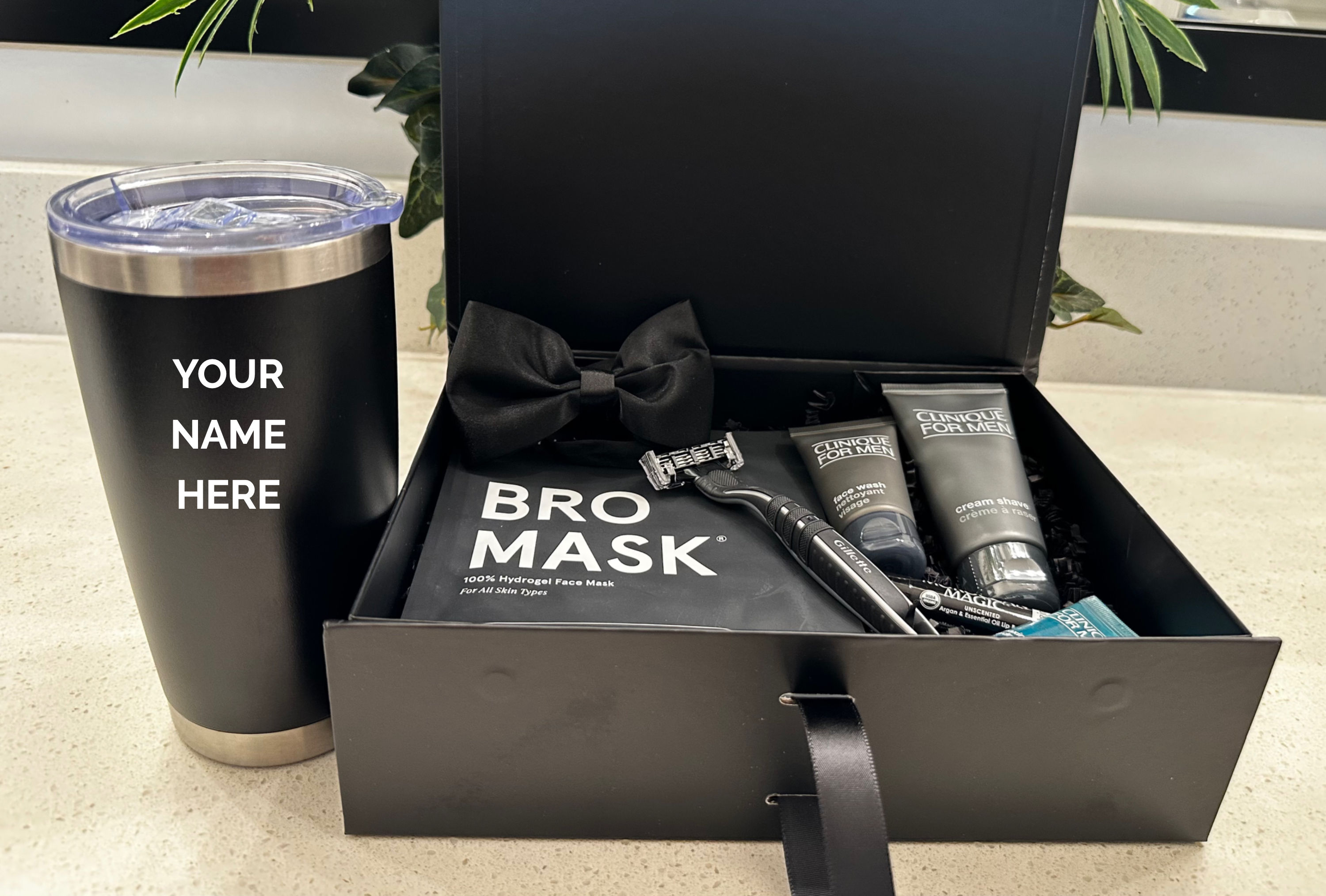 Gift Set - Men - Tumbler & Premium Beard & Face Kit