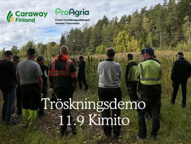Instruktionsvideo om hur man ställer in tröskan inför skörd av oljehampa