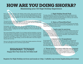 HOW ARE YOU DOING SHOFAR?