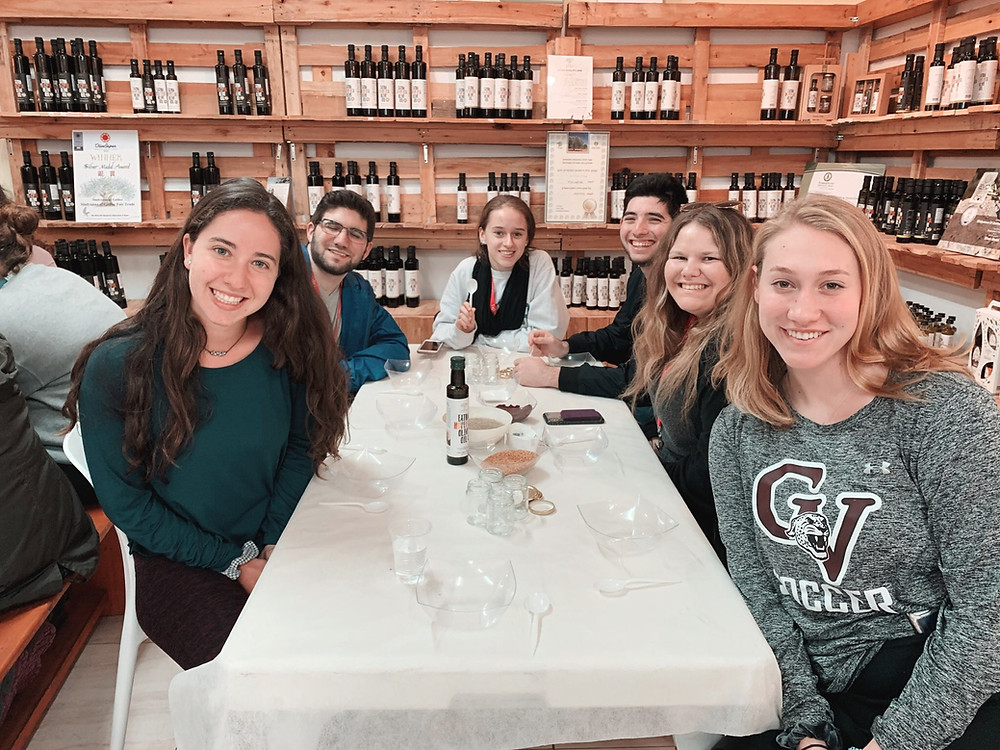 Students making Za'atar at Sindyanna of the Galilee. Photo credit: Sam Finfer