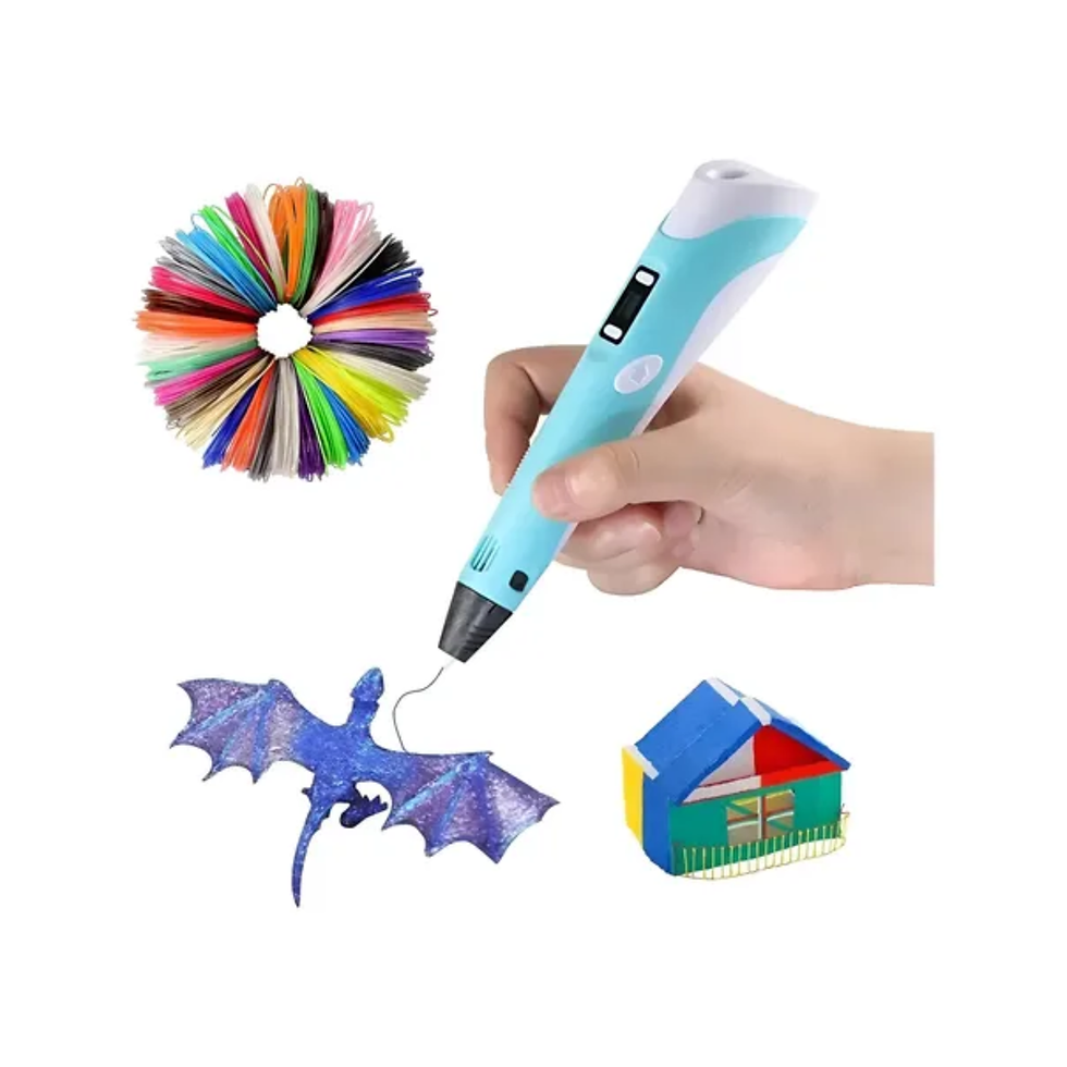 Miniatura: Lapiz 3D + 20 colores de filamentos PLA
