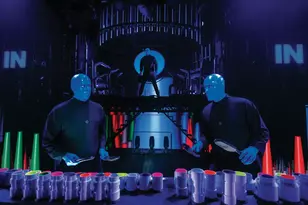Blue Man Group at The Luxor Hotel and Casino in Las Vegas Nevada 