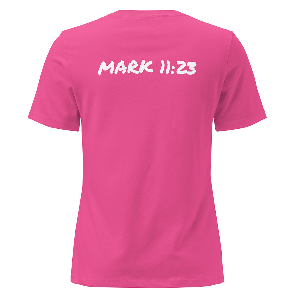 Thumbnail: Faith Moves Mountains Women's Relaxed Faith Inspired T-Shirt