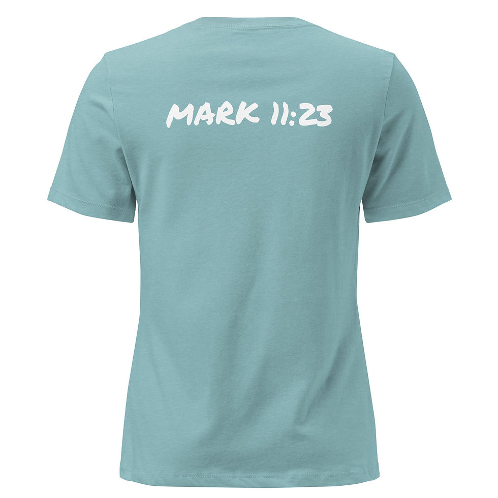 Thumbnail: Faith Moves Mountains Women's Relaxed Faith Inspired T-Shirt