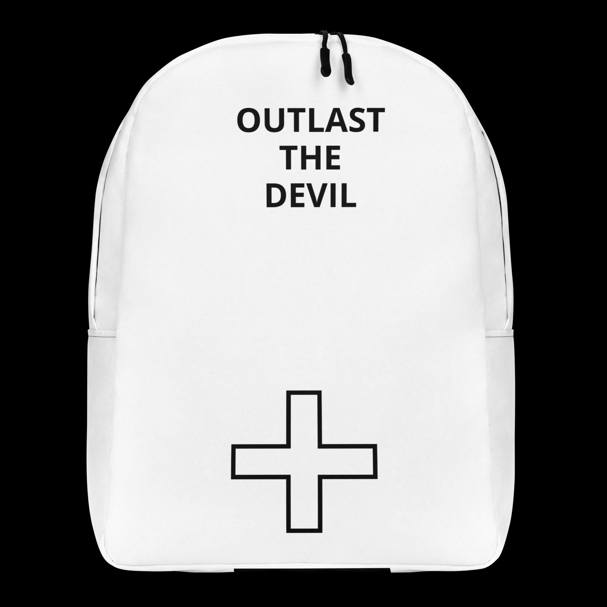 "Outlast the Devil" Minimalist Backpack