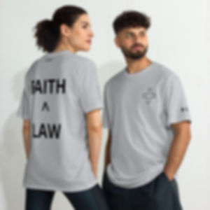 Faith Above Law Under ArmourⓇ athletic Christian t-shirt