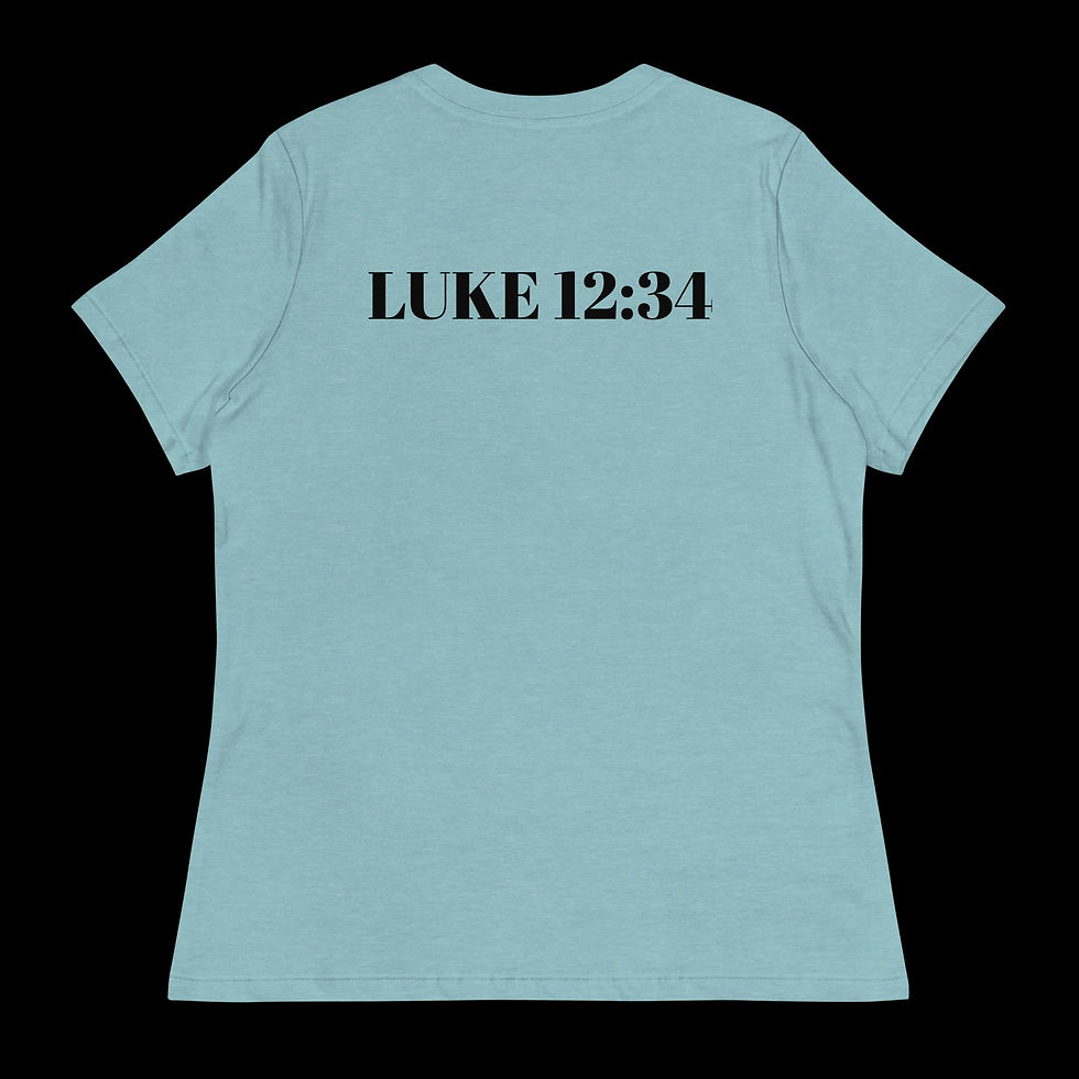 Light Colored back view Luke 12:34
