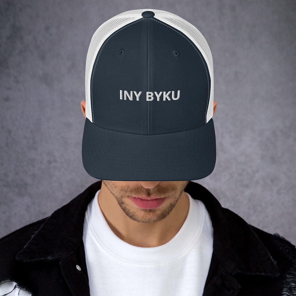 Thumbnail: "INY BYKU" Trucker Cap