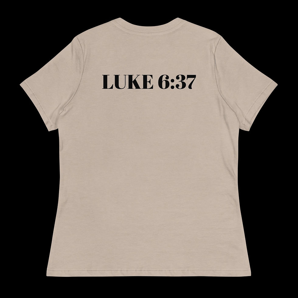 Thumbnail: Luke 6:37 Women's Relaxed T-Shirt 