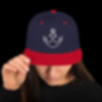 Thumbnail: Anchored in God Unisex Snapback Hat