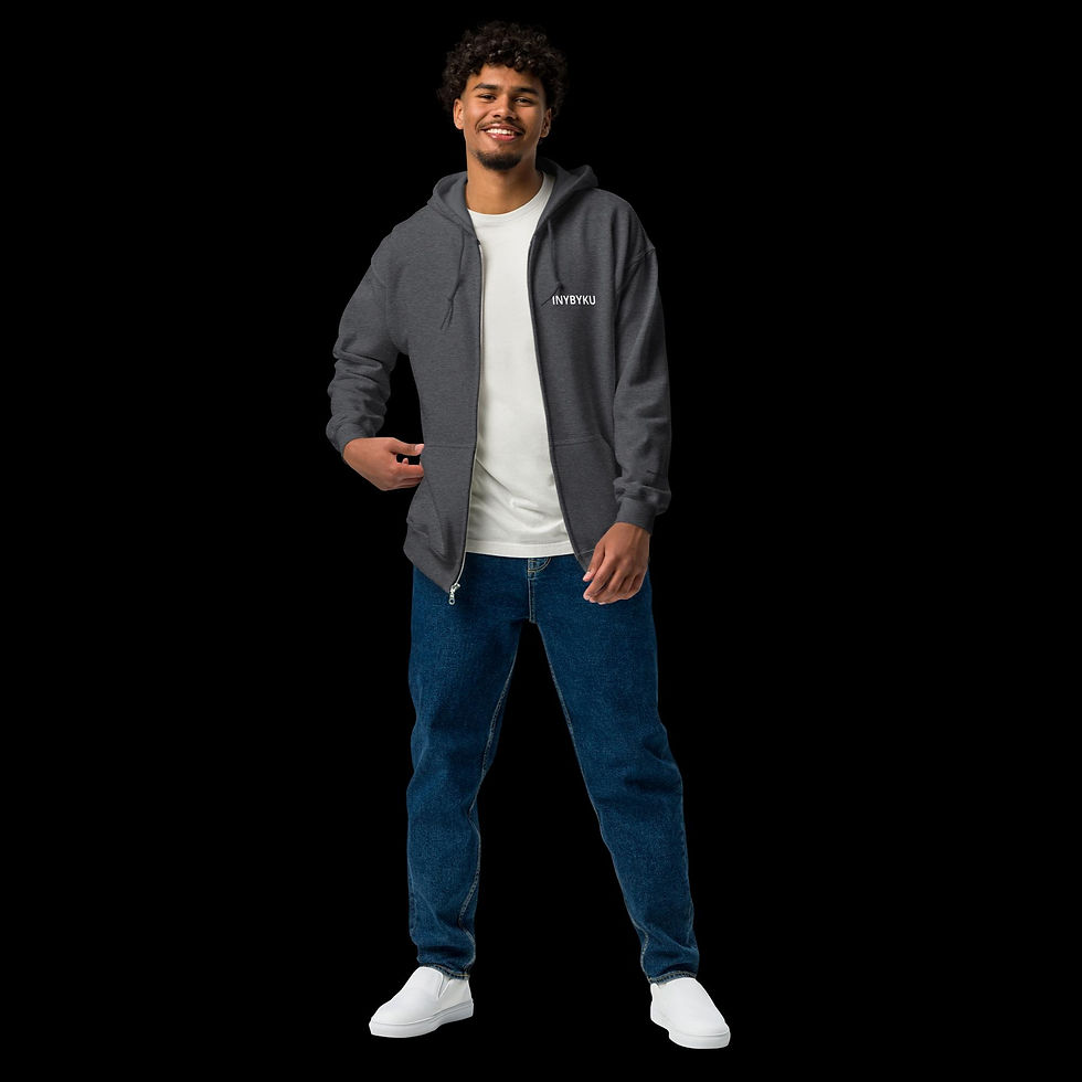Thumbnail: Isaiah 41:9 "Chosen and Not Thrown Away" Unisex Heavy Blend zip hoodie
