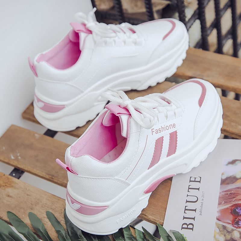 Thumbnail: Women Sneakers sports shoes White/Pink