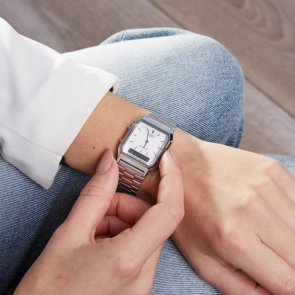 Thumbnail: Casio Unisex watch SIlver AQ-230A-7