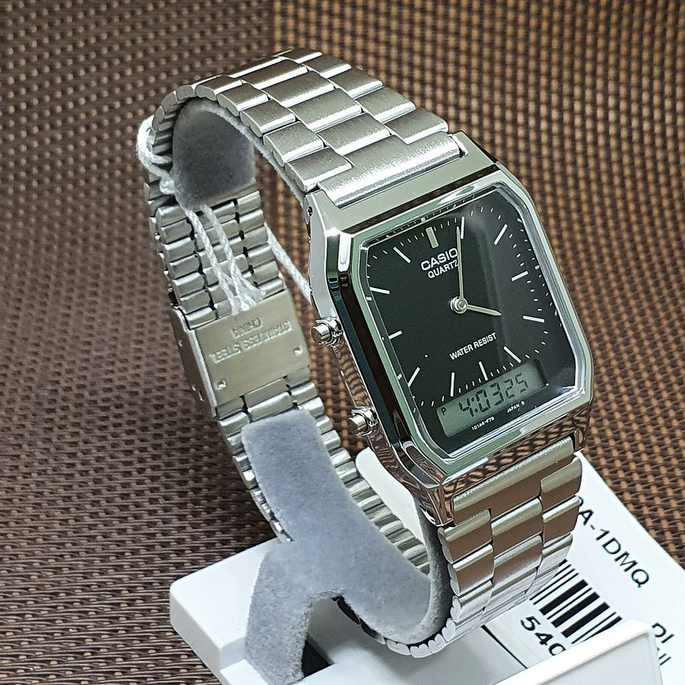 Thumbnail: Casio Unisex Silver AQ-230A-1DM