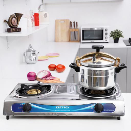 Thumbnail: Stainless Steel Double Gas Burner with 2 Burner