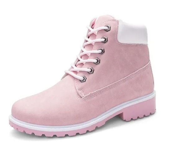 Thumbnail: Women Ankle Snow Boot Pink Color