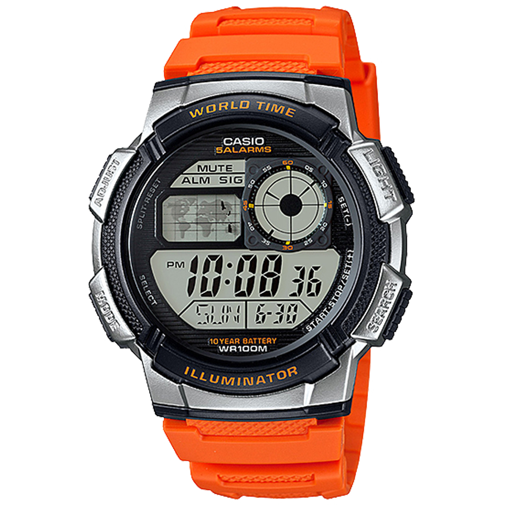 Casio Unisex watch Orange AE1000W-4BV