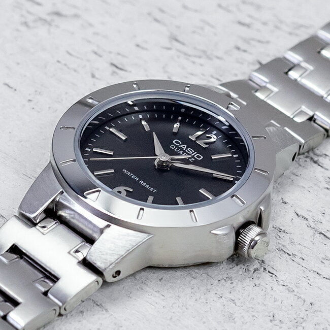 Thumbnail: Casio Women Wristwatch LTP-1177A-1A Silver Black