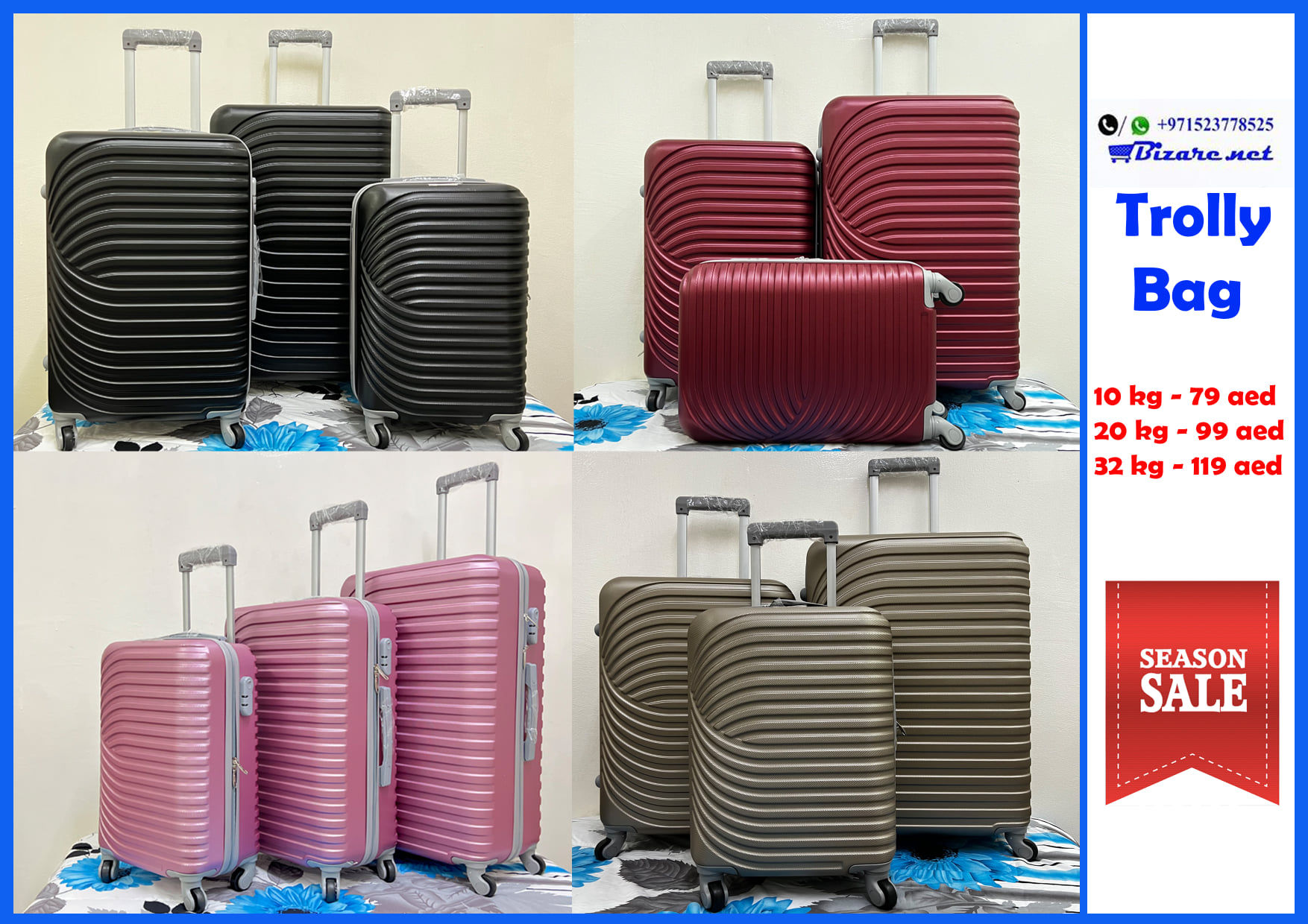 ABS Trolley Bag -Unisex