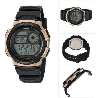 Thumbnail: Casio Unisex watch Black gold AE1000W-1A3V